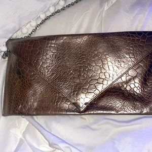 Cross body long envelope (flat) purse. Size:15” x 7-1/3” x 14” depth